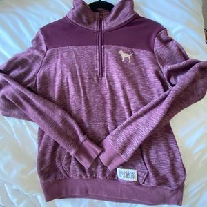 Victoria's Secret PINK Varsity Half-Zip Pullover